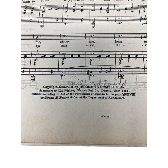 1908 Are You Sincere Sheet Music A Bryan A Gumble Adele Ritchie Vaudeville - Picture 4 of 10